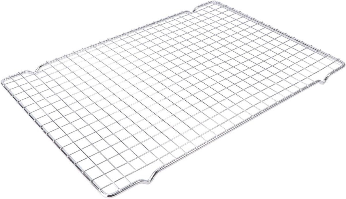 Bakrooster - Koelrek Oven - Taarten Bakken - Roestvrij Staal - 41.5 cm - Zilver