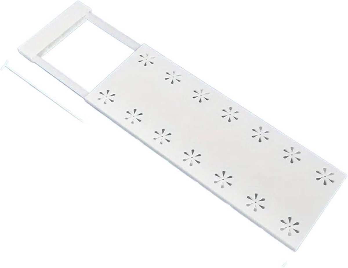 Kast Plank Verdeler - Opbergrekje Kast - Kasten Organiseren - Niet-geperforeerd - 32-48cm - Wit