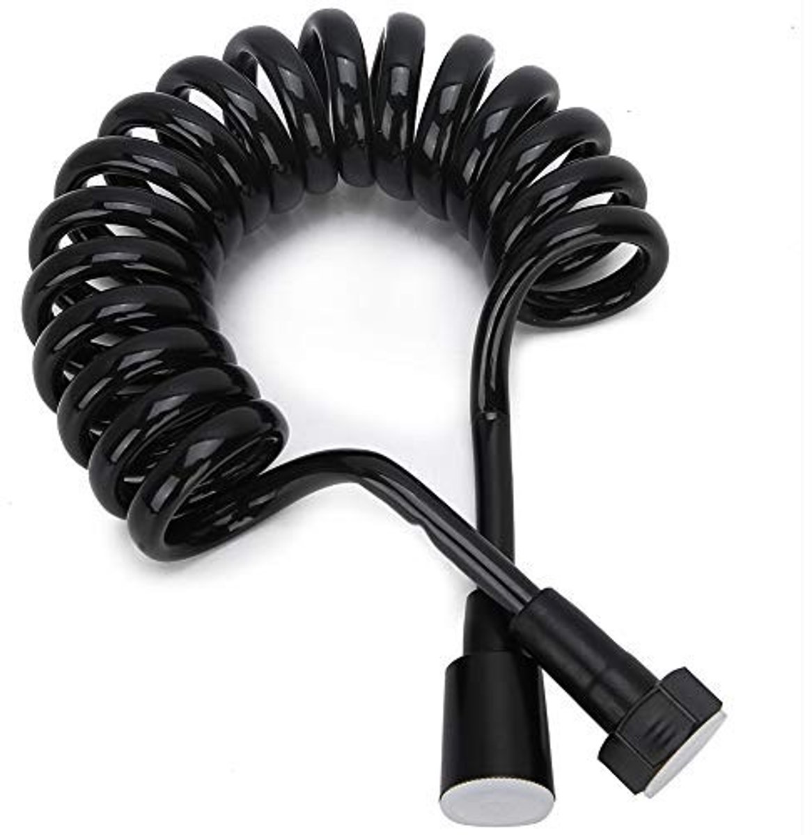 Dailygoods- Doucheslang 2m Uitschuifbaar - Flexibel - Duurzaam PU - Koperen Veer - Geschikt voor Handdouche/Bidet - Hygiënisch Gebruik - Doucheslangenset