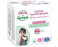 Love & Green Hypoallergene Luierbroekjes 29 Broekjes Maat 5 (12-18 kg)
