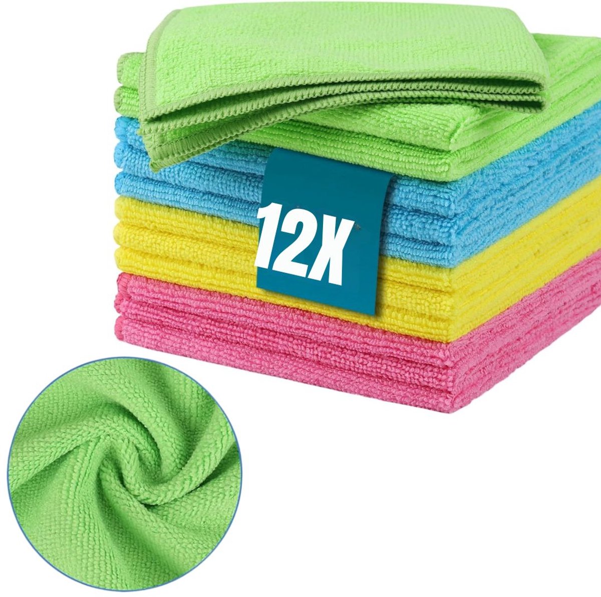 CLVP® Microvezel Schoonmaakdoekjes - Schoonmaakdoekjes - Microvezeldoekjes