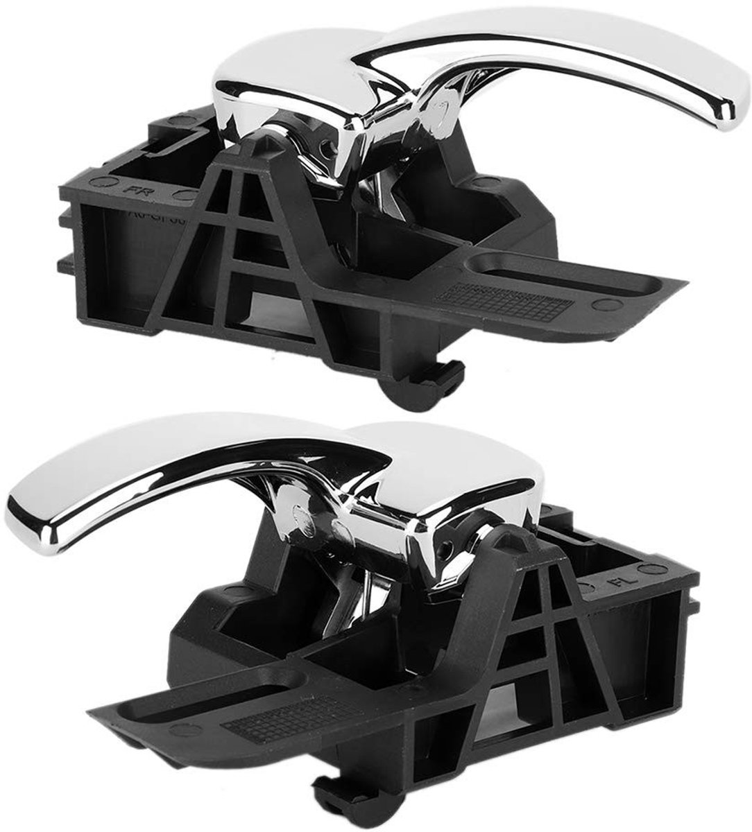 Dailygoods- Deurgreep Set - Chroom - Geschikt voor Qashqai 2004-2013 - Duurzaam ABS - Elegante Decoratie - Lange Duurzaamheid - Deurgreepset