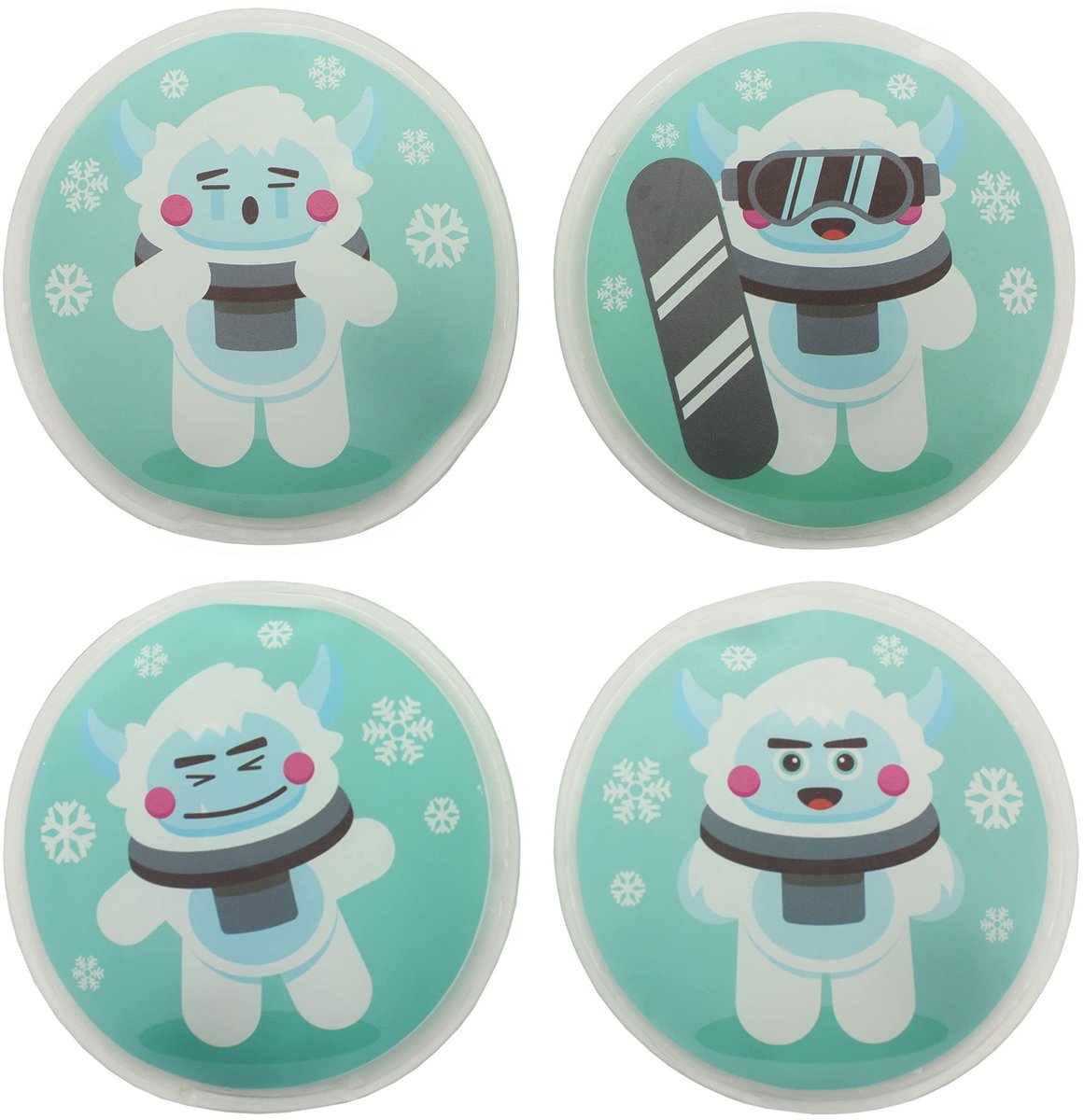 Dailygoods- Handwarmers Oplaadbaar - Herbruikbare Warmtezakjes - Warmtepads - Set van 4 - Zachte Hoes - Tot 55 Graden