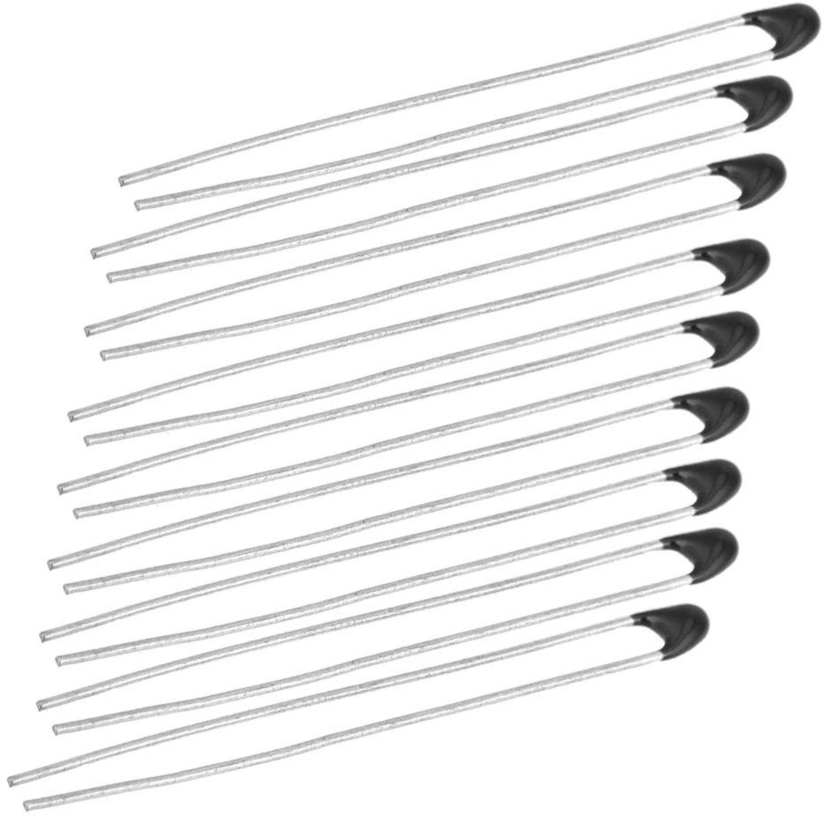 Solidchoice - Dailygoody - Pak van 10 NTC-thermistorweerstanden - Temperatuursensoren - Voor thermische beveiliging - 30 mm kabel - Hoge nauwkeurigheid - Ideaal voo
