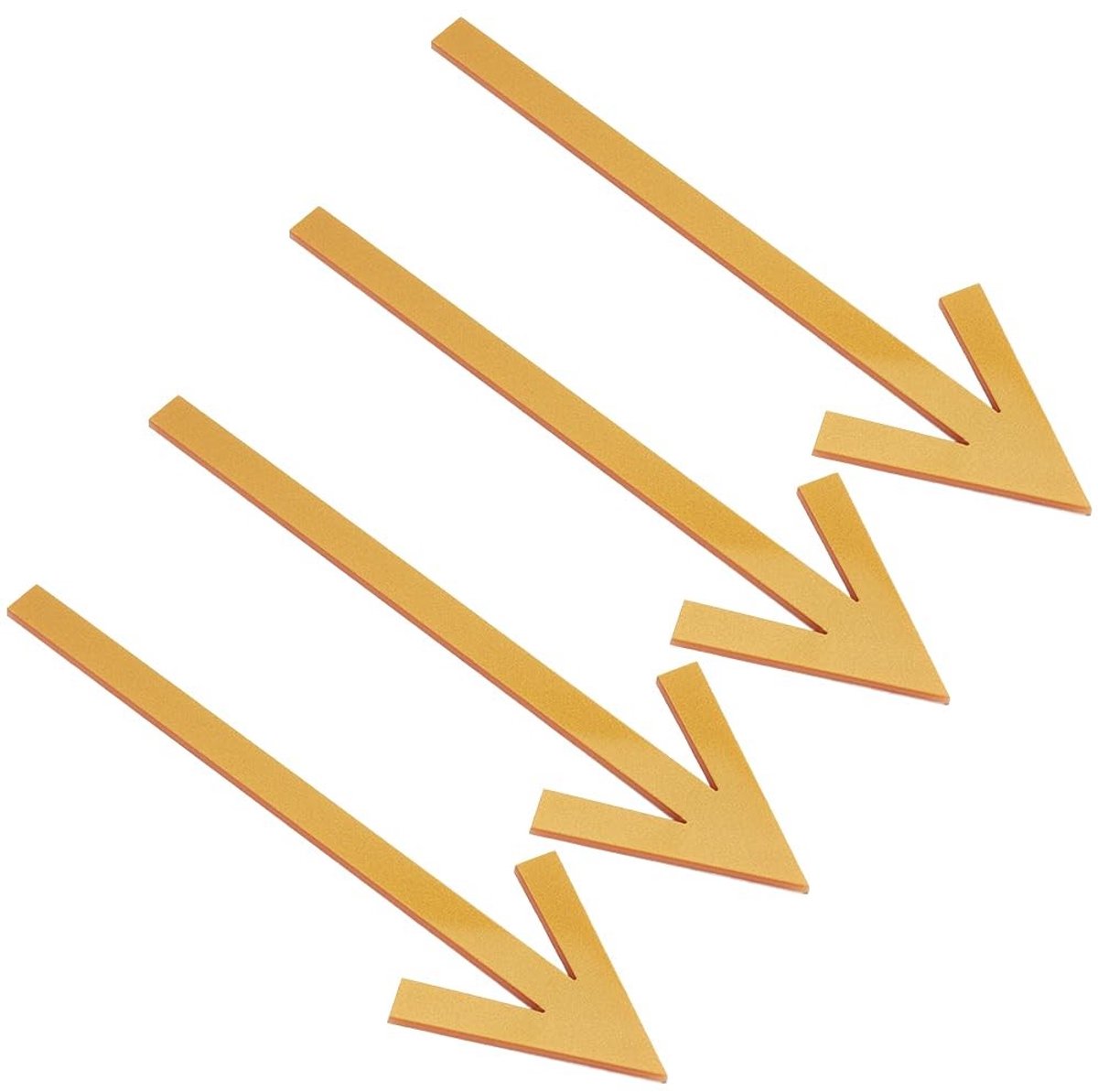 Dailygoods- Pijlbordstickers 4 stuks - Zelfklevende Acryl Stickers