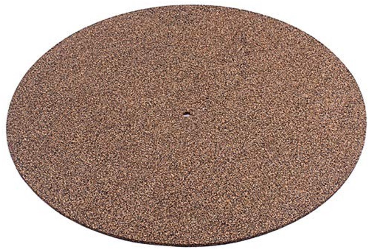 Dailygoods - Kurk & Rubber Draaitafel Platte Mat - Anti-Statisch - 300 mm - Verbeter Geluidskwaliteit - Geschikt voor LP Vinyl Records