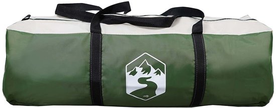 vidaXL - Tipi - Tent - met - dak - Groen - 800 - x - 800 - x - 430 - cm - Polyester - en - Staal van Vidaxl — afbeelding 5