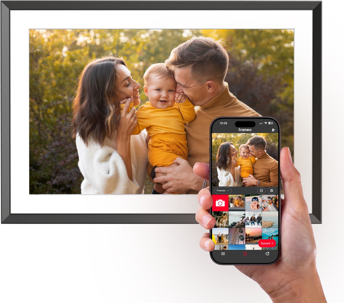 AgfaPhoto Frameo APF1000 10 Inch Zwart