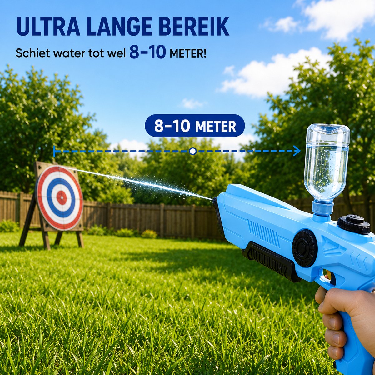 Montzys® Waterpistool XL - Water Pistool - Waterspeelgoed & Buitenspeelgoed - Geschikt voor Super Soaker - Speelgoed Kinderen — afbeelding 6