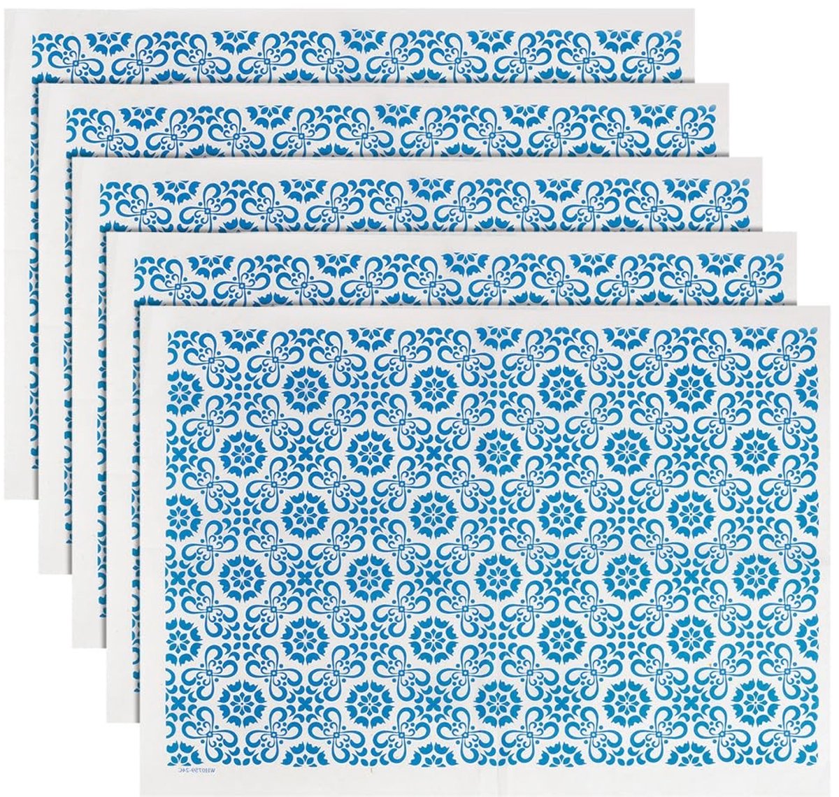 SMOAKEZ- Transferpapier 5 Stuks - Onderglazuur Transferpapier - 520 x 370 mm - Bloemen Patroon - Keramische Stickers - DIY Handwerk