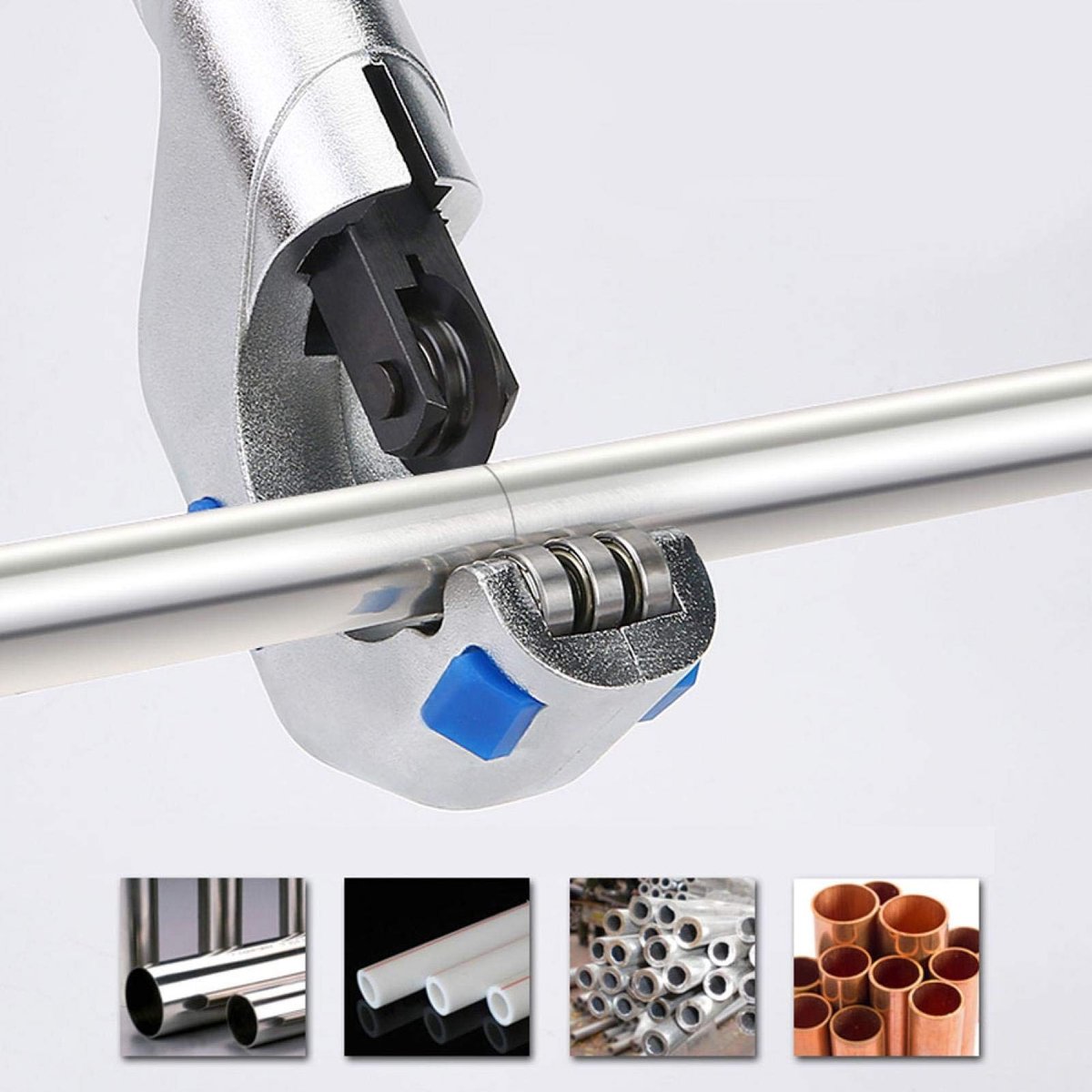 Dailygoods- Pijpsnijder RVS - Pijpsnijder voor koperen/aluminium/roestvrijstalen buizen - Diameter snijbuis 5-70 mm - Lichtgewicht 1050 g - Nauwkeurig snijden met schone incisie - Buizensnijder thumbnail 5