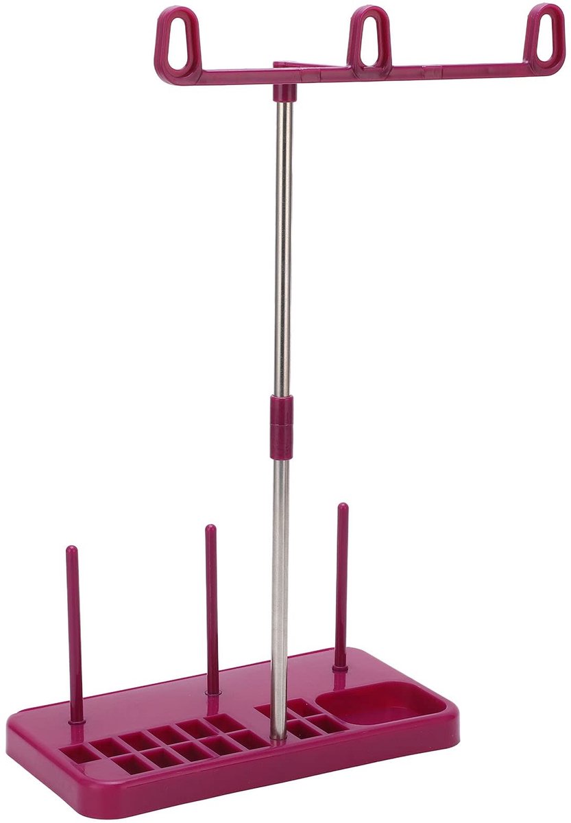 Dailygoods- Draadstandaard Afneembaar - Kunststof/Roestvrij Staal - Naaimachines - Borduren/Quilten - Huishoudelijk Gebruik - 19,5 cm Hoog - Naaimachineaccessoire