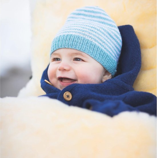 Lamsvel Voetenzak - Baby Quinny - Warmte en Comfort - Natuurlijk Lamsvel - 100 x 50 cm - Grijs — afbeelding 4