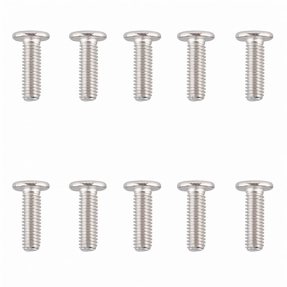 Dailygoods- Platte Kopschroeven 10 Stuks - M8 x 10 mm - Roestvrij Staal A2 V2A - Zeskantige Aandrijving - Corrosiebestendig - Voor Buiten/Vochtige Omgevingen - Schroeven