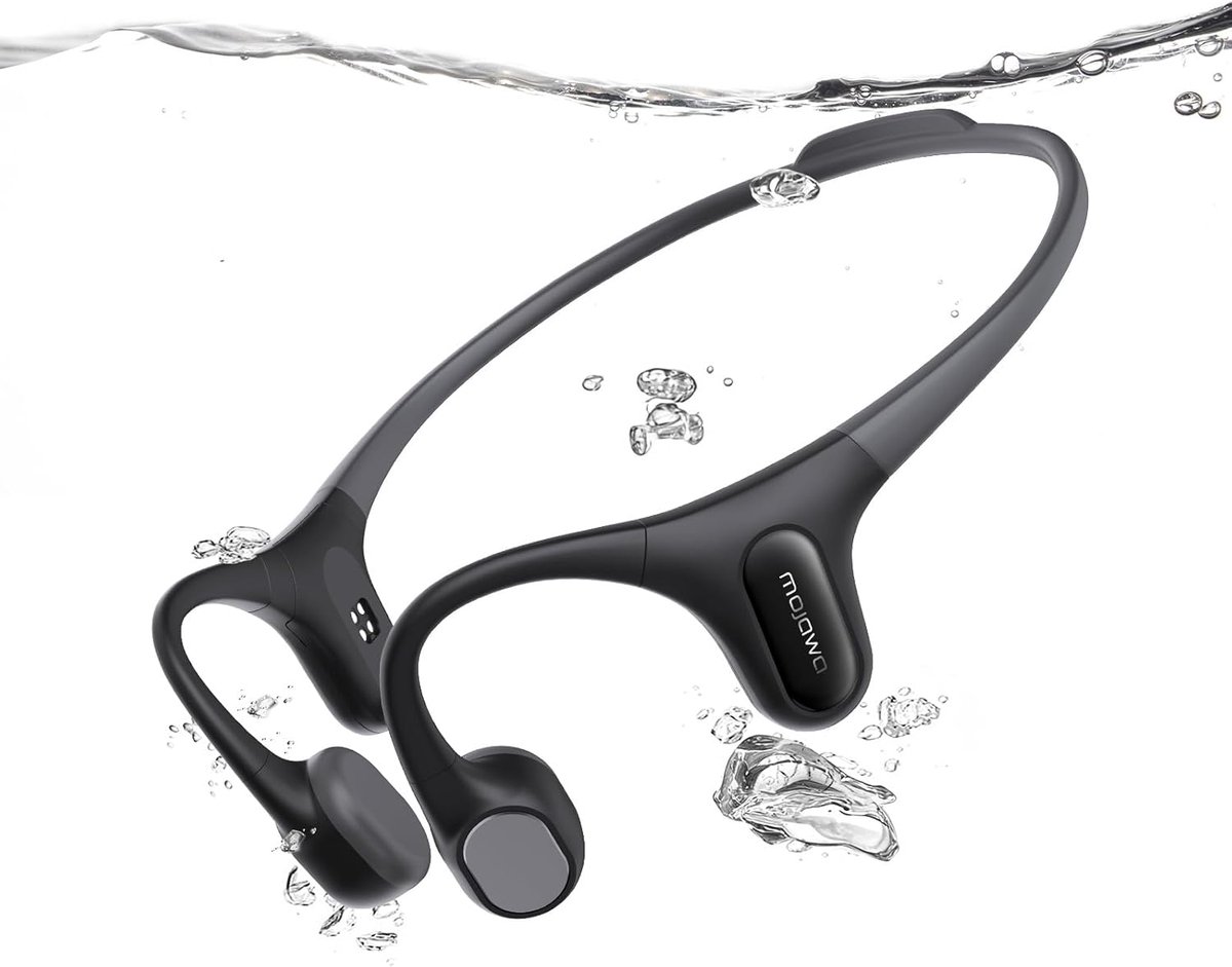 Open-Ear Koptelefoon - Sport Oortjes - Veilig Sporten - IP68 Waterdicht - 32GB Opslag - Zwart