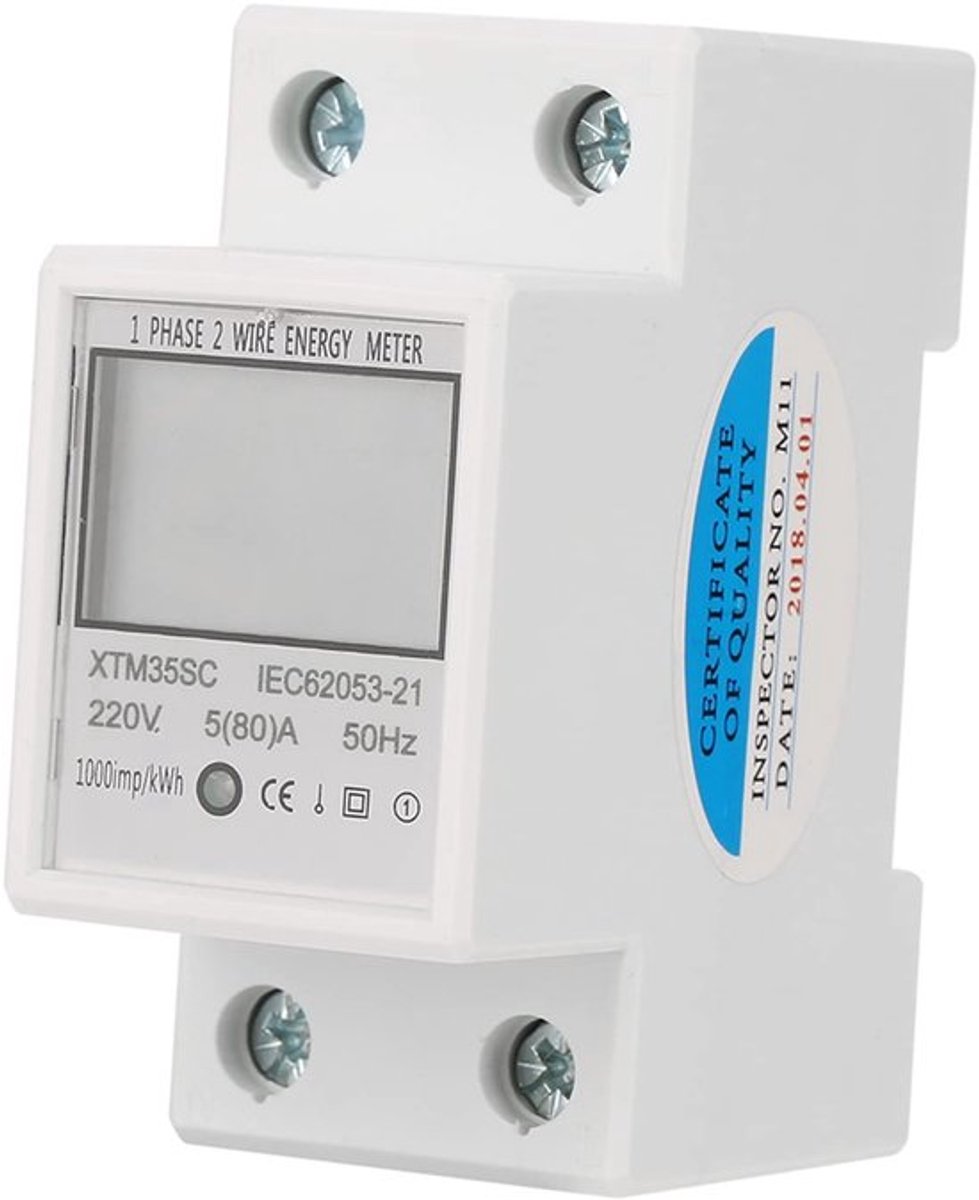 Allecto - Digitale Elektriciteitsmeter - 220V - Energie Meter - 1