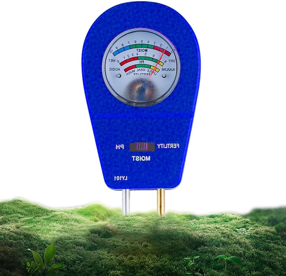 3-in-1 Bodemtester voor Planten - pH, Vochtigheid en Voedingsstoffen Meter voor Tuin en Boerderij