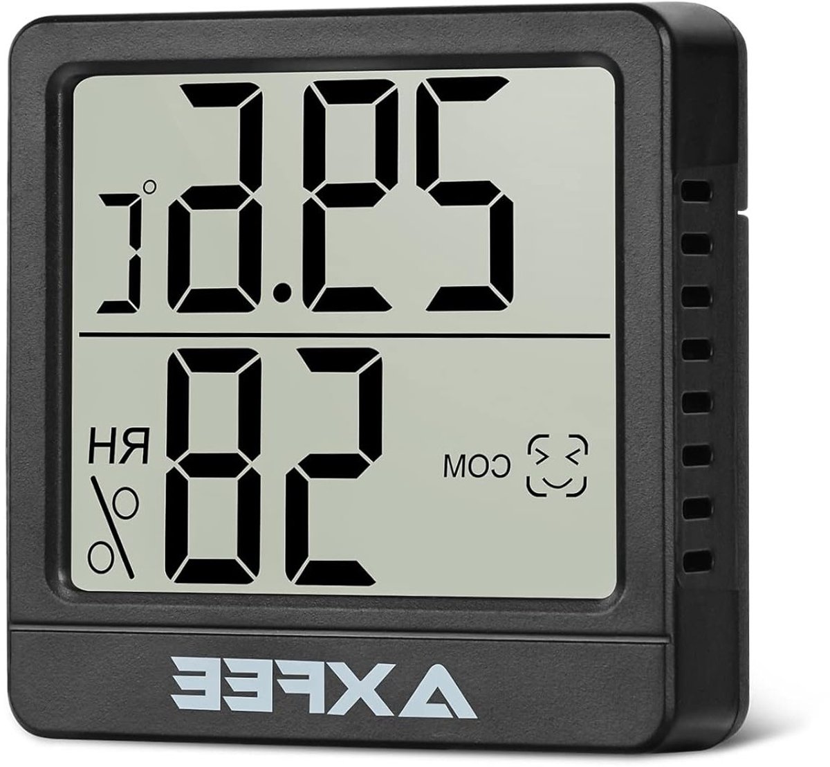 Digitale Hygrometer met LED Display, Mini Indoor Thermometer voor Kantoor, Tuin en Babykamer - Zwart, Vochtigheidsmeter en Temperatuurmonitor