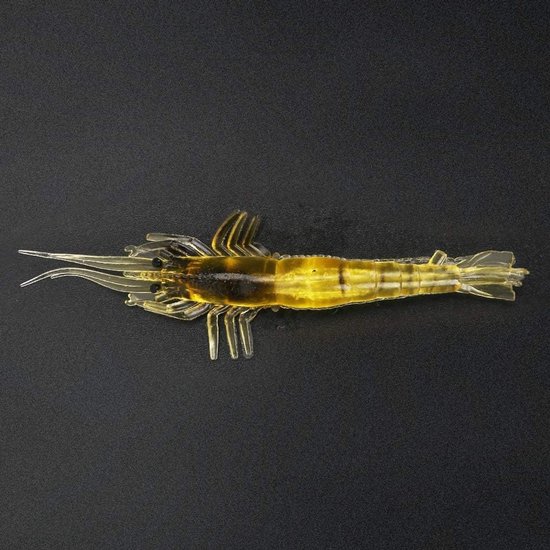 10 Stuks Realistische Kunstmatige Garnalen Loodjes voor Vissen - Plastic Soft Lures, Vissport Accessoires, Diverse Kleuren, Maat S van Merkloos — afbeelding 3