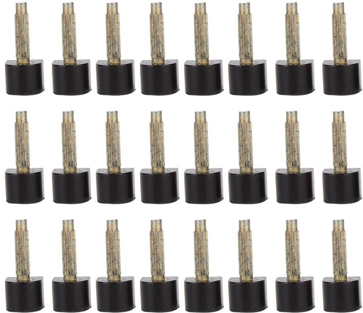Dailygoody - Heel Nails - Vervangende hakdoppen - Duurzaam en sterk - 24 stuks - Antislip oppervlak - Geschikt voor hoge hakken - 8 x 8 mm