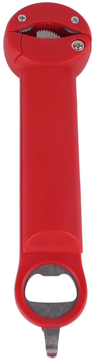 Dailygoods- Flesopener 3-in-1 - Verstelbare Dopschroef - Roestvrij Staal - Intrekbaar - Duurzaam - Compact Design