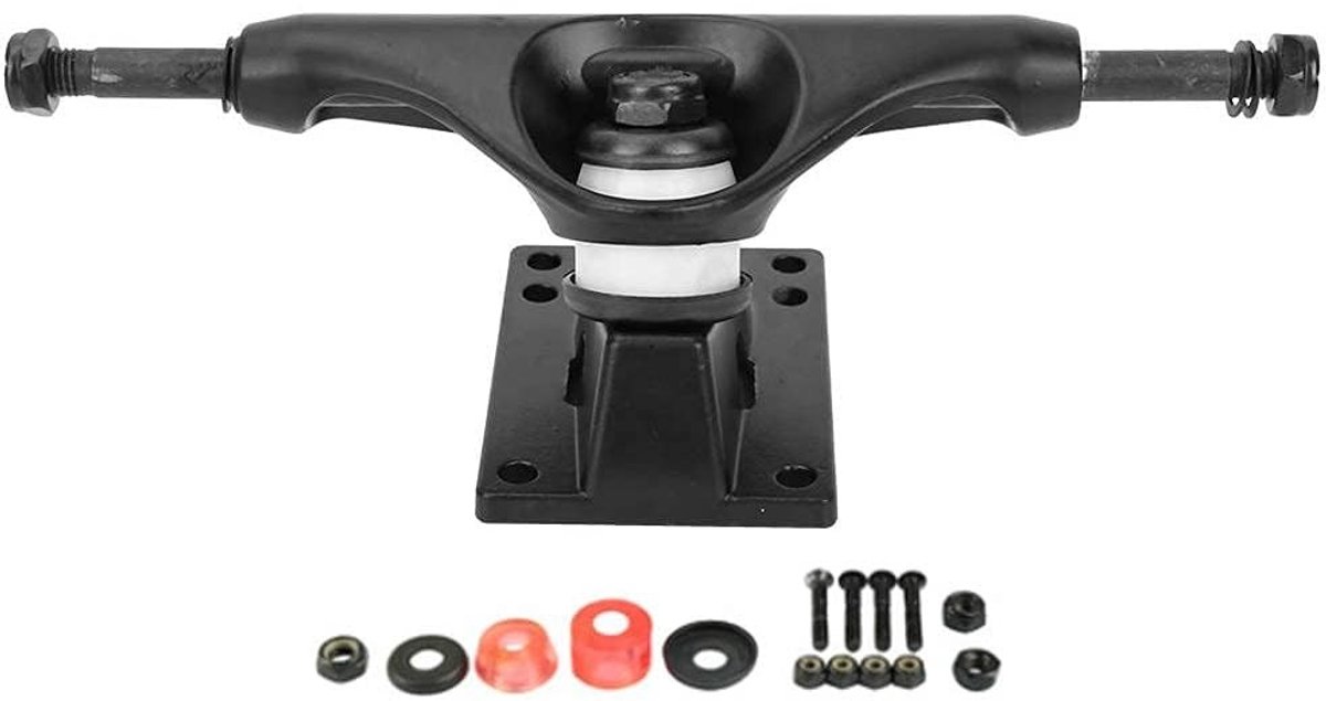 Dailygoods- Skateboard Trucks 4-8 Inch - Gepolijst - Zwarte Trucks - Hoog Draagvermogen - Lichtgewicht - Minder Wrijving - Skateboardassen