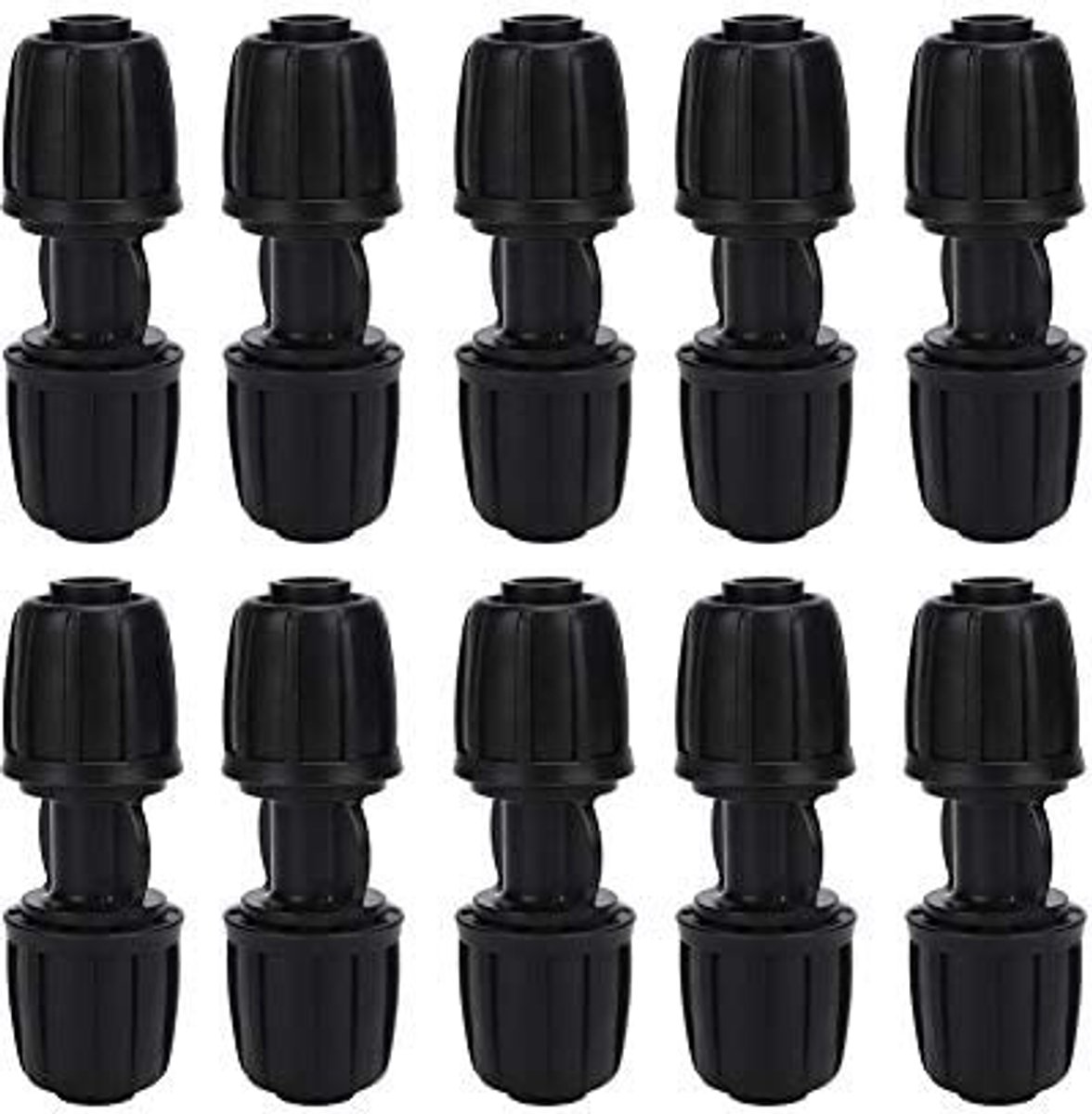Dailygoods- Drip-systeem 10 Stuks - Tuinconnector - PE-slang - Aansluitingen - Stekkers - POM Materiaal - 100% Gloednieuw
