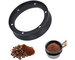 Dailygoods- Espresso-doseertrechter Aluminium - Koffiedoseertrechter - Compatibel met 51/53/58mm portafilters - Antivliegend poederontwerp - Duurzaam materiaal - Verbeterde koffie-extractie