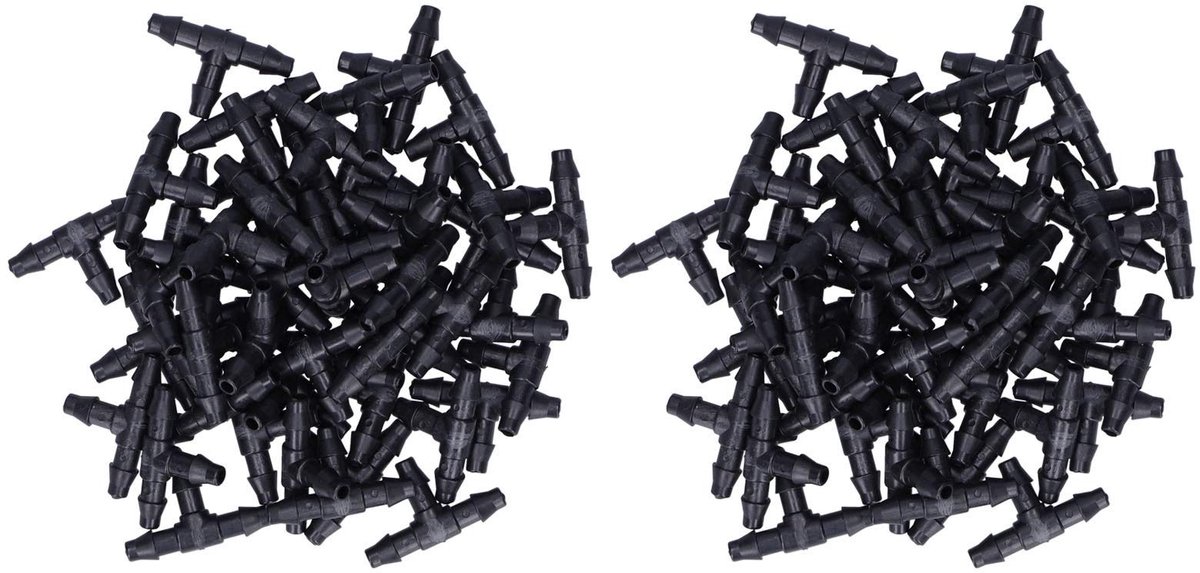 Dailygoods- T-stuk Duurzaam - 4/7 Slangaansluiting - Eenvoudige Installatie - Irrigatie Connector - Tuin/Boerderij - Hoogwaardig ABS Materiaal - Irrigatieconnector