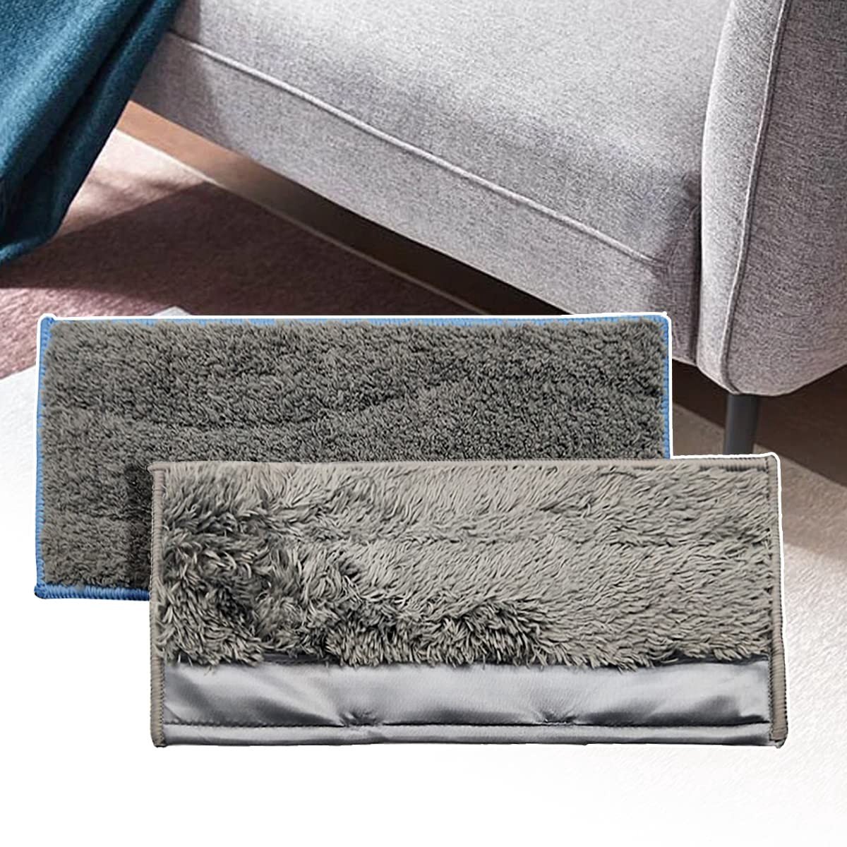 Dailygoods- Wasbare Pads 6 Stuks - Microvezel Reinigingsdoekjes - Droog/Nat Dweil - Dweil voor IRobot Braava Jet M6 - Duurzaam en Effectief