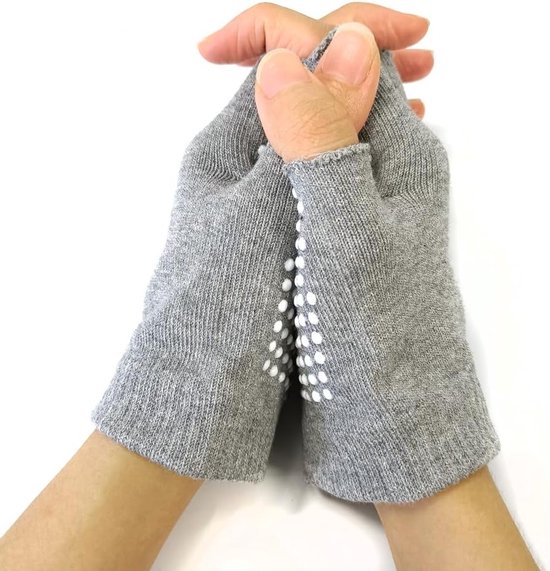 Yogaslee voor Pilates en Vinger Oefeningen met Witte Siliconen, Maat 36-38, Grijs - Ideaal voor Yoga en Fitness — afbeelding 2