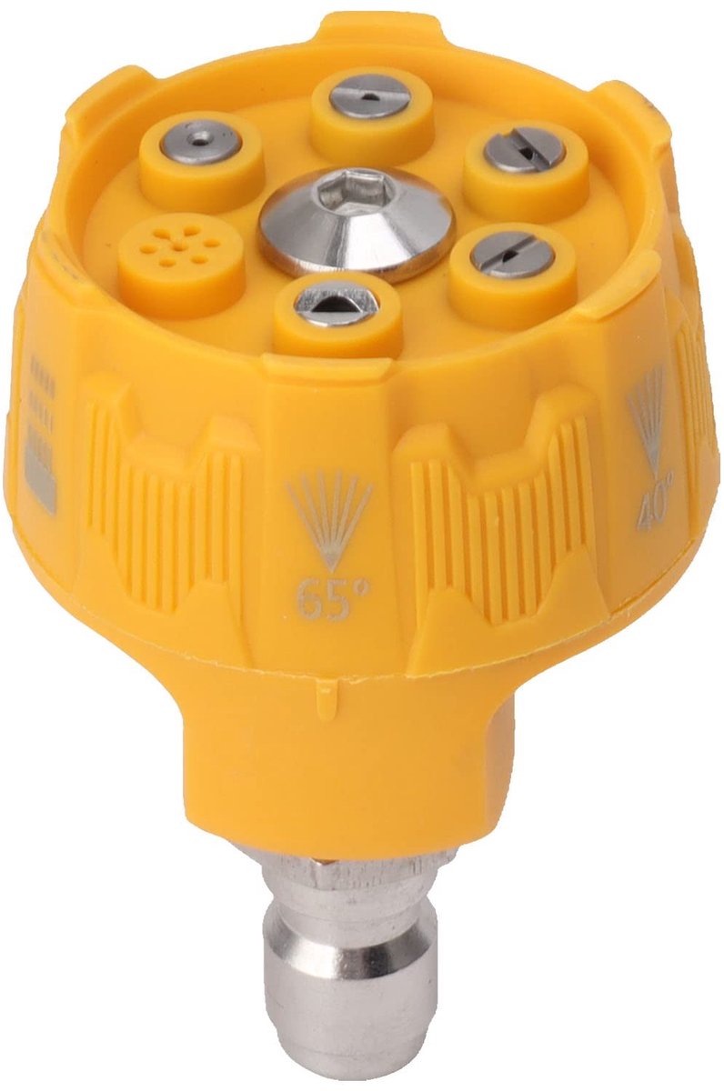 Dailygoods- Sprinkler 6-in-1 - Verstelbare Sproeikop - 3000 PSI - Roestvrij Stalen Spraykop - Lichtgewicht Aluminium - Inclusief Afneembare Filter - Tuinsproeier