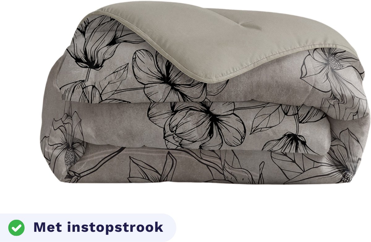 Zelesta Royalbed Butterfly forest 200x200 - Dekbed zonder overtrek - met Instopstrook - Wasbaar dekbed met Vaste Overtrek - All year zomerdekbed & winterdekbed