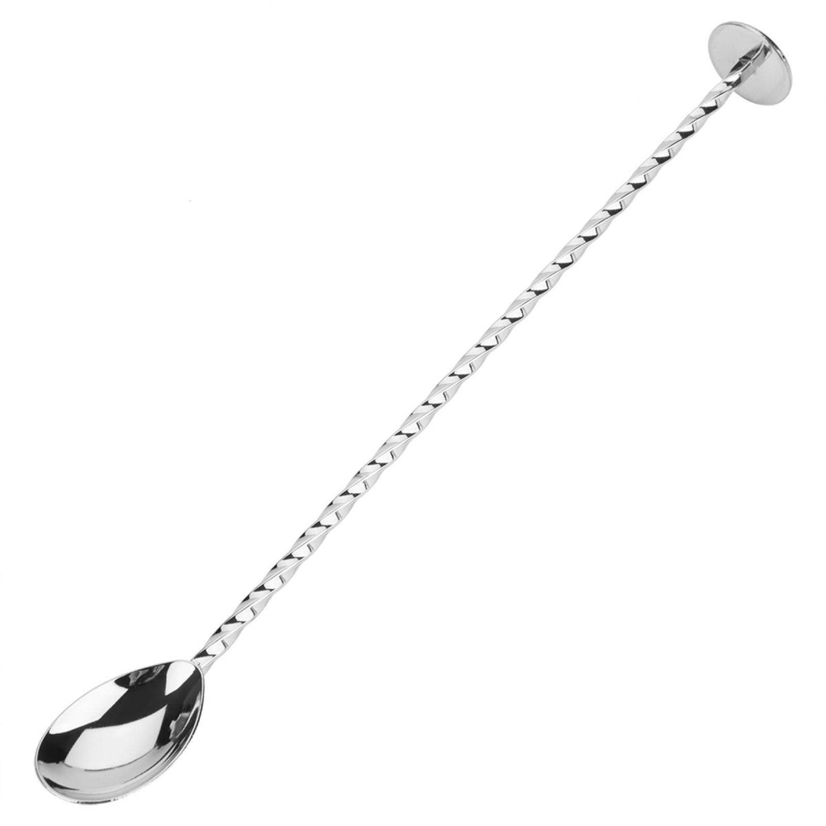 Dailygoods- Cocktaillepel Roestvrij Staal - Lange Steel - Antislip Handvat - Menglepel - Bar Tool - Duurzaam en Corrosiebestendig - Mixlepel