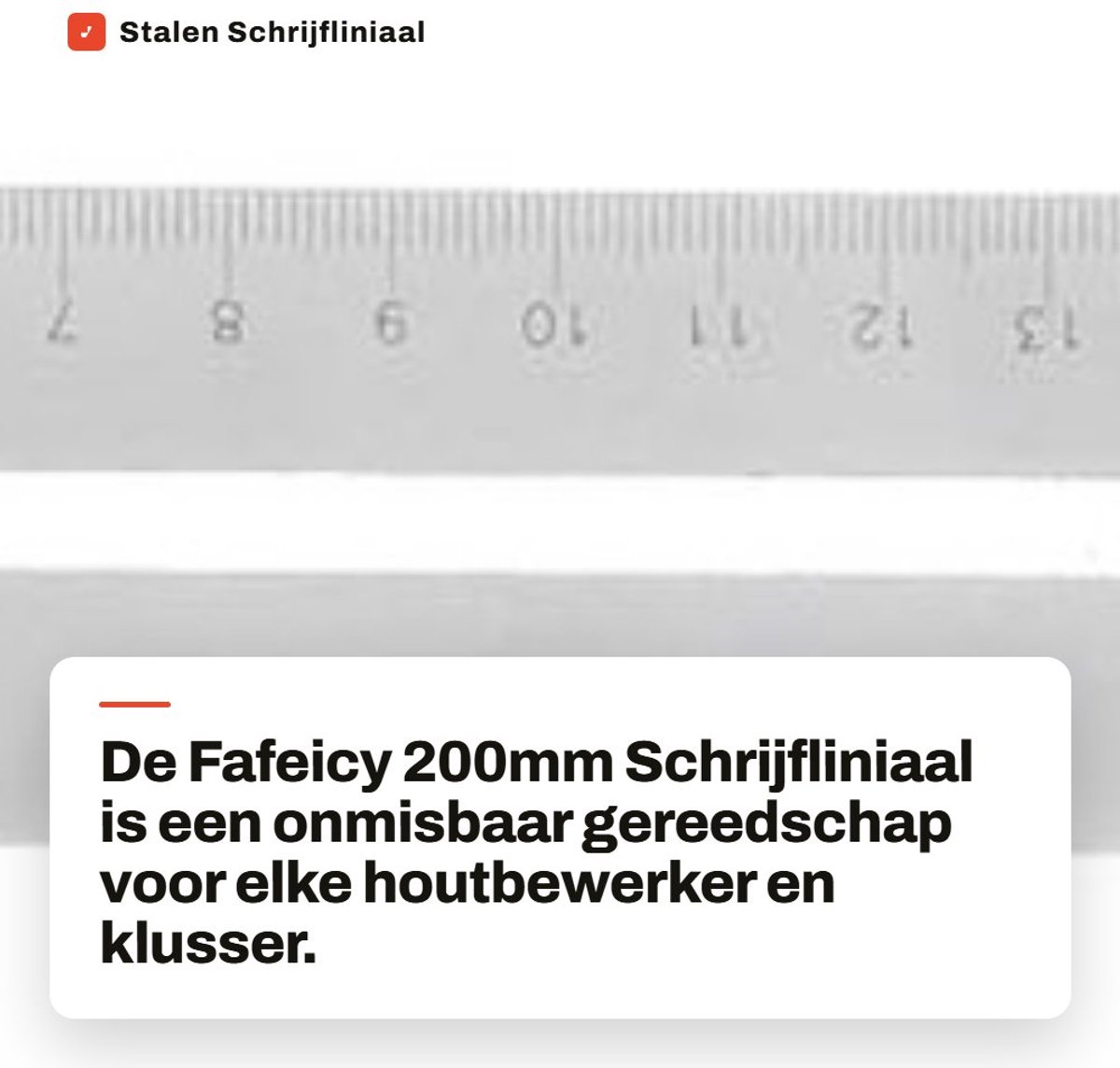 Dailygoods- Schrijfruler 200mm - Roestvrij Staal - Meetinstrument - Markeringshulpmiddel - Precisie - Duurzaam - Eenvoudig afleesbaar - Meetlat