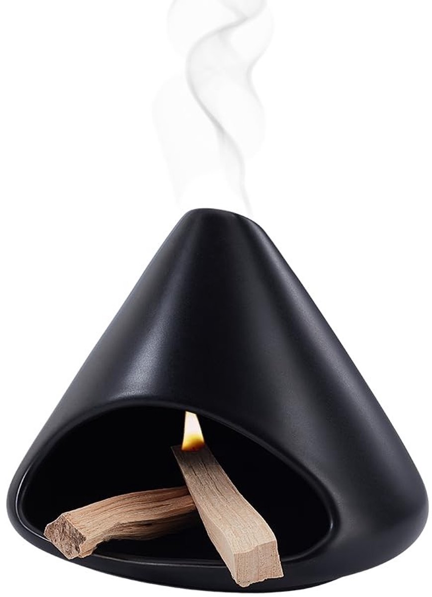 Dailygoods- Wierookbrander Zongzi Vorm - Keramisch - Meditatie/Yoga - 13,5 cm - Wierookstokjes - Antislip - Geschikt voor Wierookas - Wierookhouder