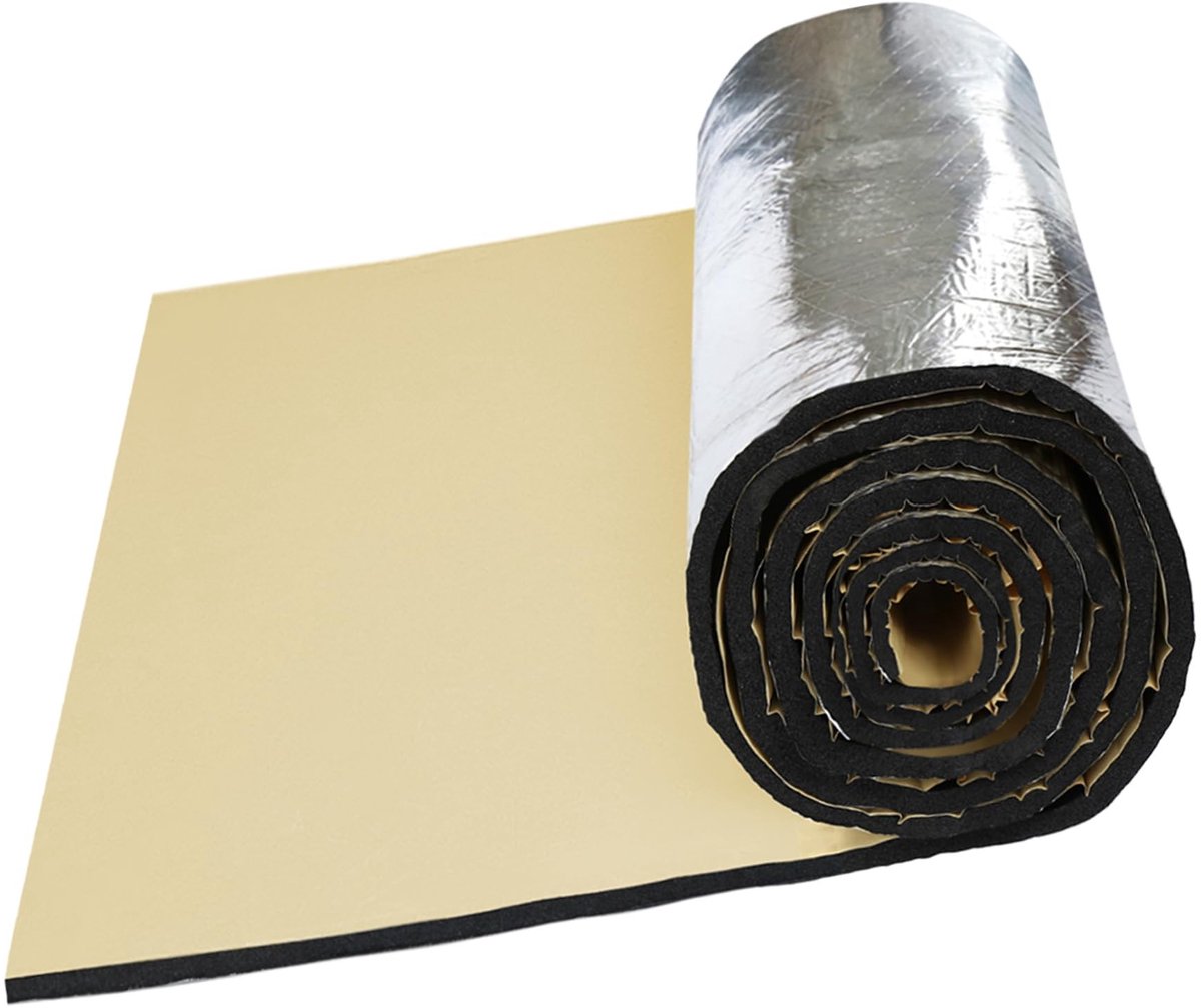 Dailygoods- Geluidsisolatie Mat 30 cm x 102 cm - Geluidsdemper - Hittebescherming - Zelfklevend - Schokbestendig - Waterdicht