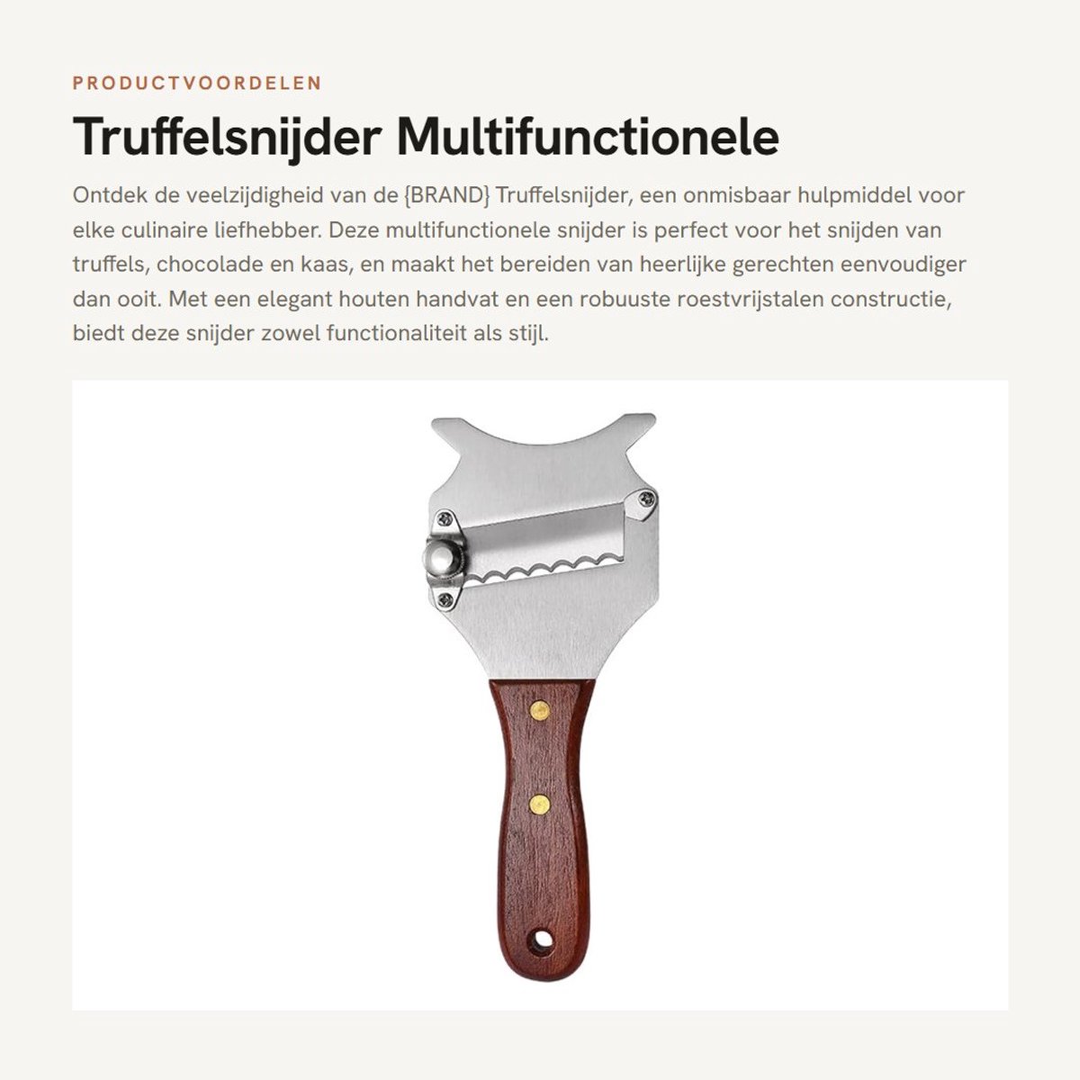 Dailygoods - Truffelsnijder - Multifunctionele Chocoladescheerapparaat - Instelbare Dikte - Zilver - Kaassnijder - Voor Thuisgebruik - Roestvrij Staal