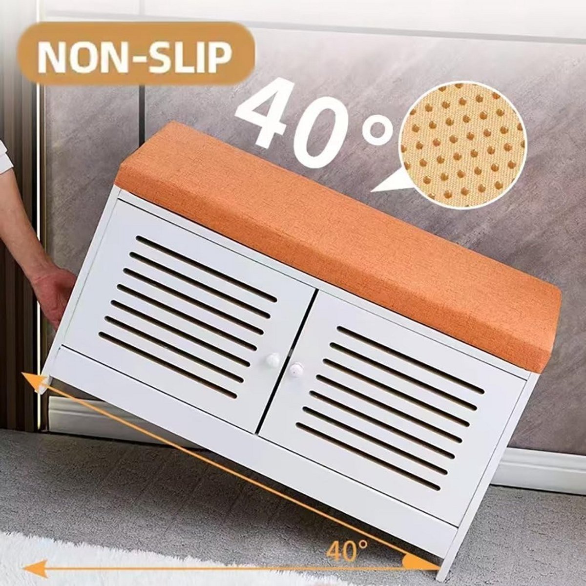 Bankkussen - Zitkussen Tuinbank - Comfortabel Zitten - Dikke Spons Vulling - 90 x 60 cm - Beige Wit