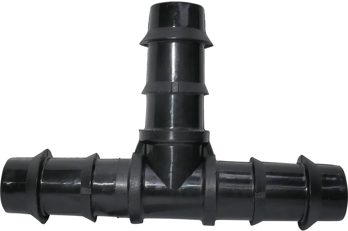 Dailygoods- Verbindingsstuk Set van 10 - T-slangaansluiting Ø 16 mm - Scheidingswanden - Druppelirrigatiesysteem - Ribverbinding - Essentieel voor beplanting