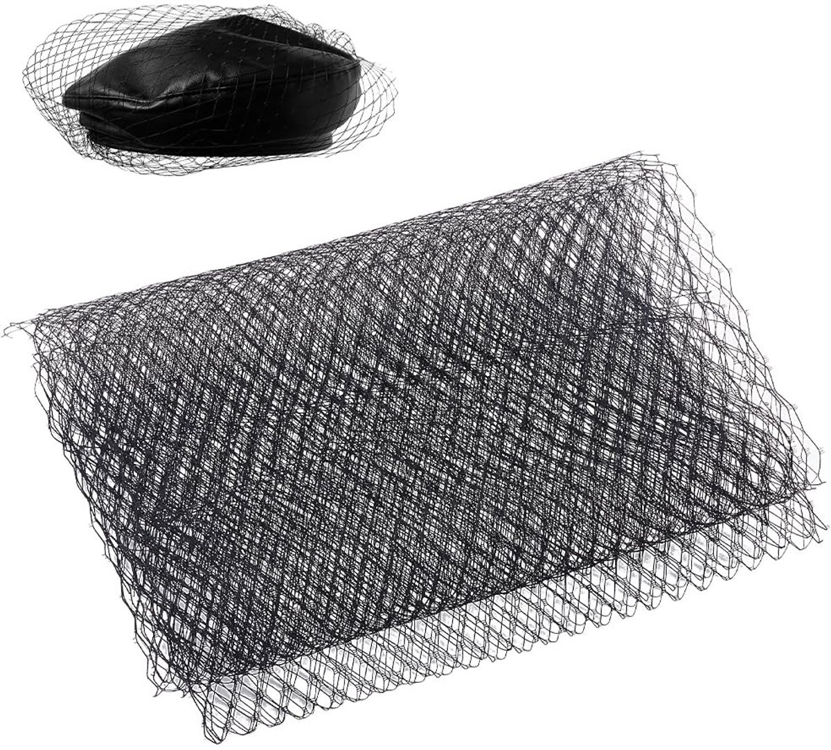 Dailygoods- Nylon Gaas 3 m - Zwart Netweefsel - Lichtgewicht - Ademend - Slijtvast - Voor Doe-Het-Zelf Projecten