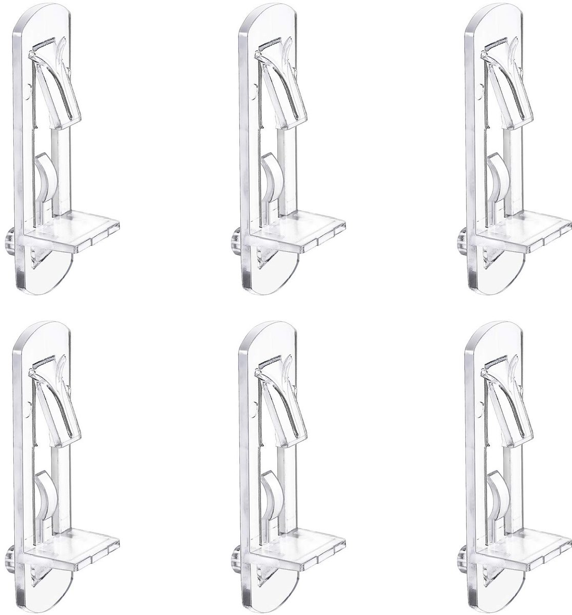Dailygoods- Plankondersteuning Dikker Plastic - 30 Pack - Zelfsluitend - Kast Plank Pins - Ondersteuning Meubels - Geschikt voor 16mm Planken - Plankpinnen