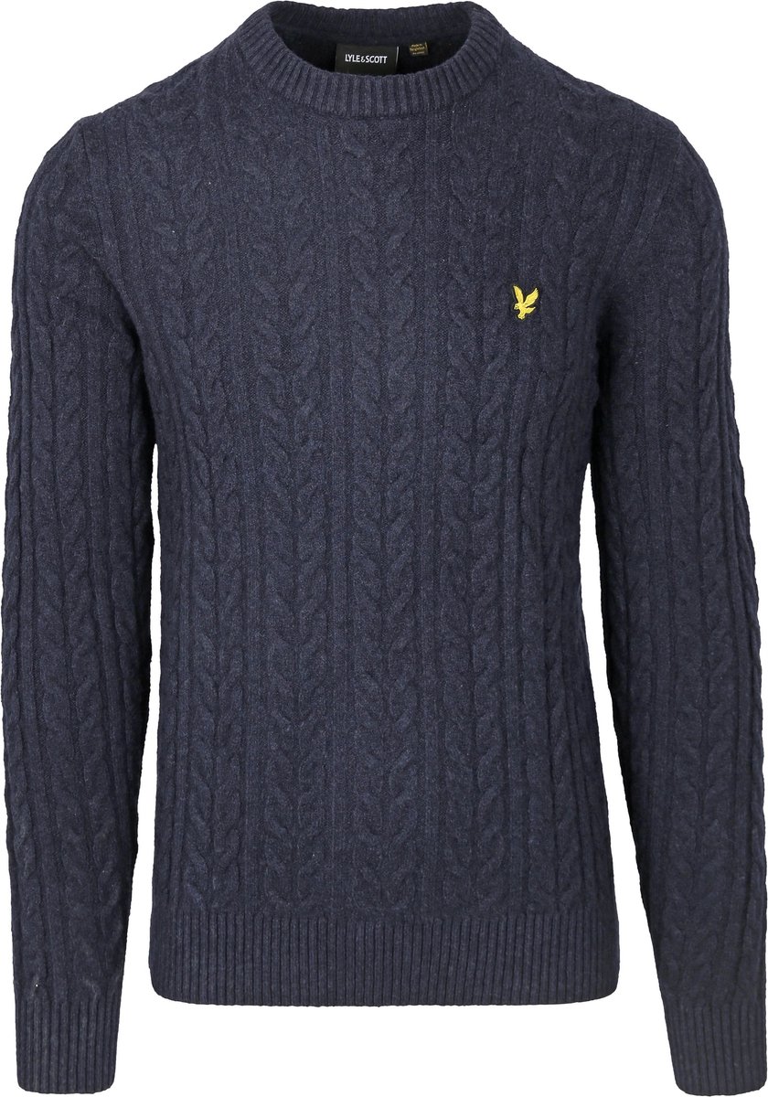 Lyle & Scott Cable Pullover Navy - Maat XL - Heren - Pullovers