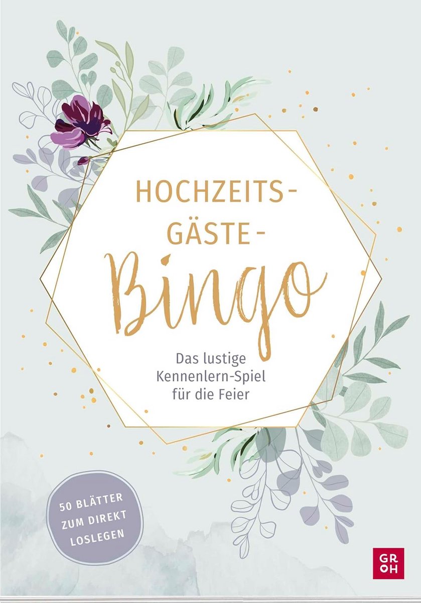 Gasten Bingo - Kennenleren Spel - Bruiloft Feest - Direct Klaar - 50 Spelers - Geel
