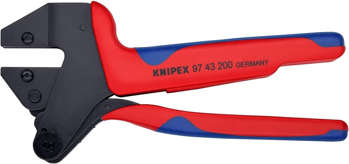 Krimptang - Tangenset - Professioneel Krimpen - Precisie Kaken - 200 mm - Multicolor