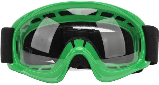 Dailygoods- Kindermotorbril Lichtgewicht - Professionele Motorbril - Winddicht - UV-bescherming - Verstelbaar - Comfortabel met Sponskussen - Skibril