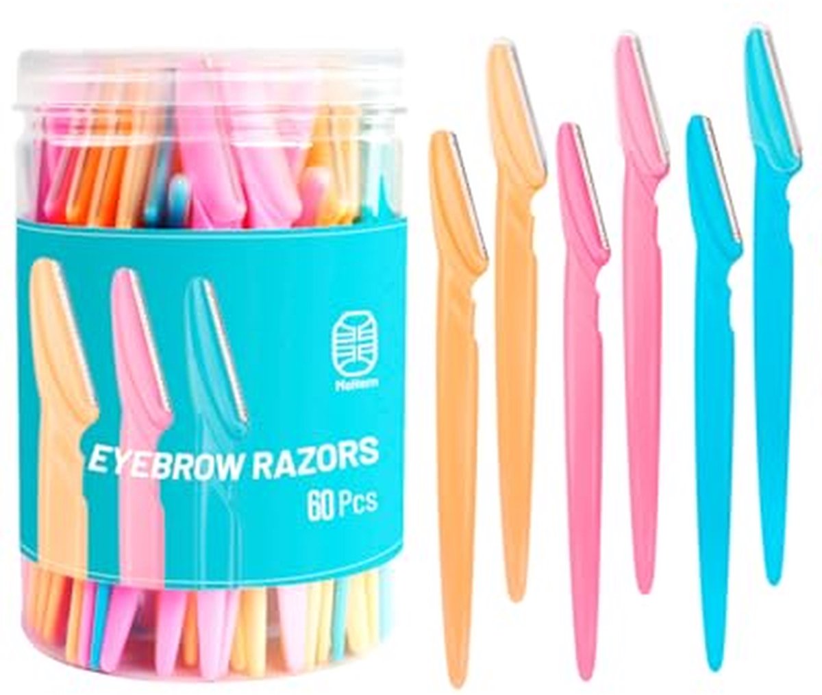Gezichtsscheermesjes - Dames scheermesjes - Gezichtsbeharing verwijderen - Antislip handvat - 78 stuks - Zwart