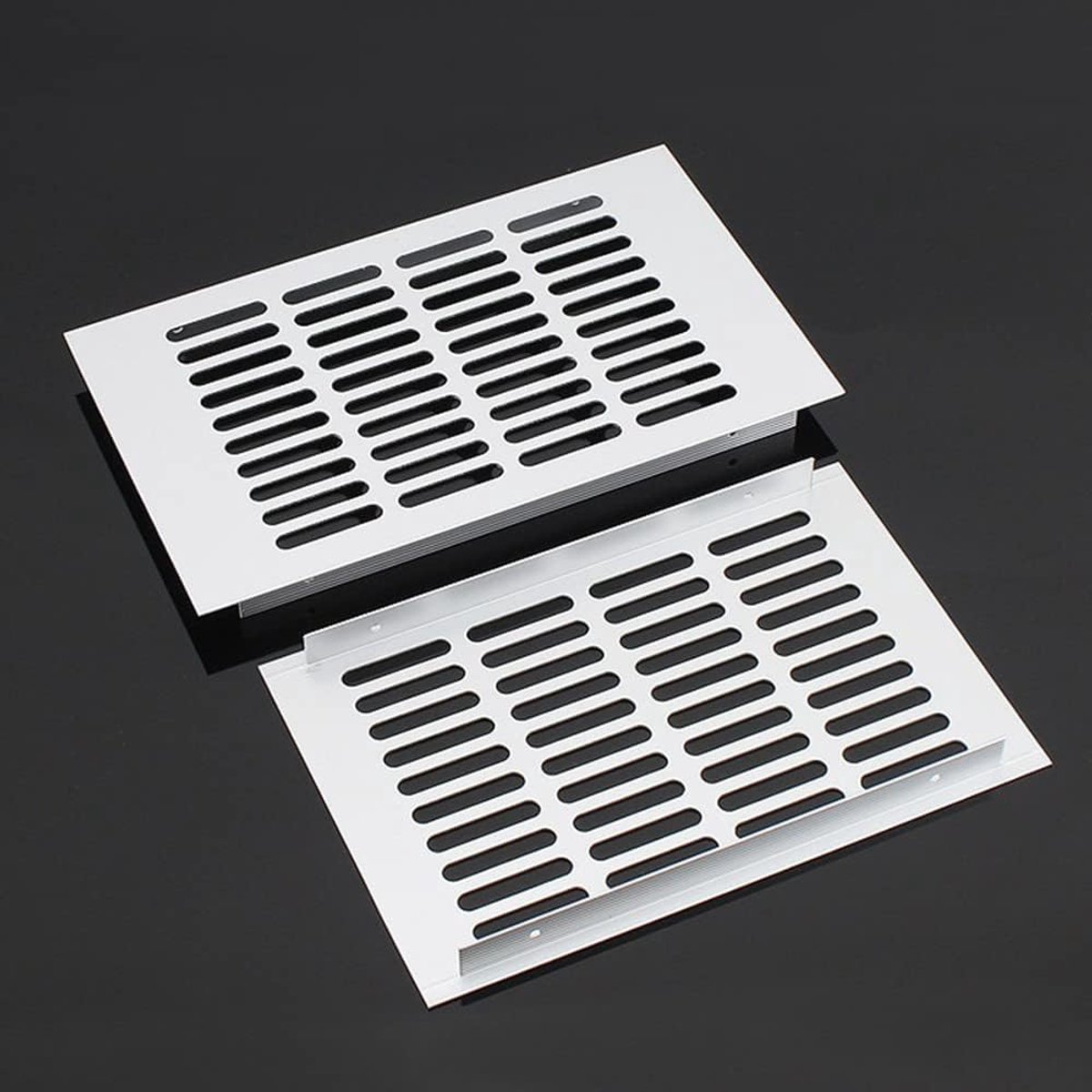 Ventilatie Rooster - Lucht Roosters - Ventilatie Kast - Corrosiebestendig Aluminium - 150x300mm - Zilver