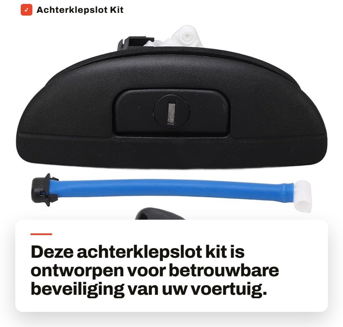 Dailygoods- Achterklepslot Betrouwbare Beveiliging - Achterklep Vergrendeling - Hoogwaardige Materialen - Diefstalbeveiliging - Eenvoudige Sleutelbediening - Duurzaam Ontwerp - Kofferbakslot