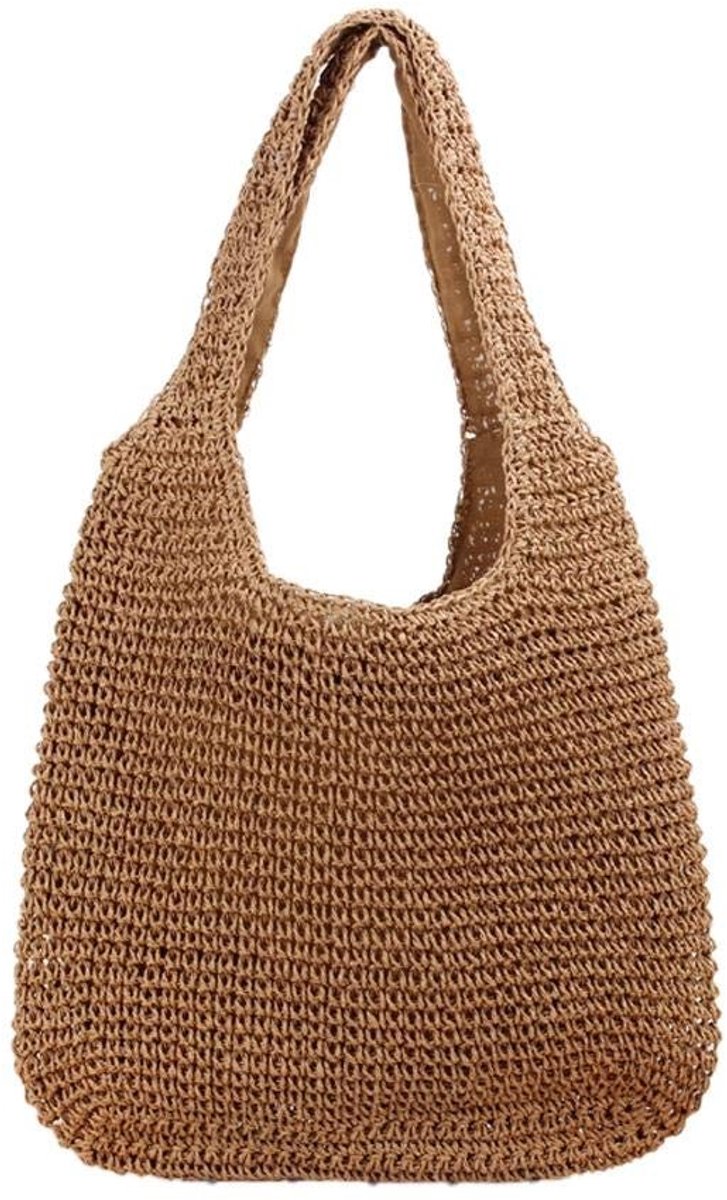 Dailygoods- Strooientas - Handgeweven - Schoudertas - Strandtas - Handtas - Lichtgewicht - Ideaal voor dagelijks gebruik